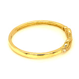 Anillo (infinito) en oro amarillo 10kt.