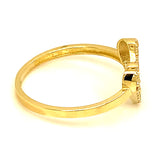 Anillo (Corazón) en oro amarillo 10kt.