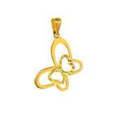Dije (Mariposa) en oro amarillo 10kt.