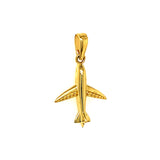Dije (Avión) en oro amarillo 10kt.