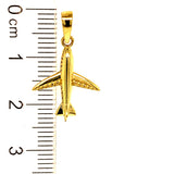 Dije (Avión) en oro amarillo 10kt.