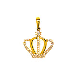 Dije (Corona) en oro amarillo 10kt.