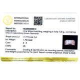 (LD) Anillo de caballero con diamantes de laboratorio en oro blanco 14kt. D-1.72Cts