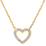 (LD) Collar con diamantes de laboratorio en oro amarillo 14kt. 42/43cm D-0.47Cts.