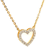 (LD) Collar con diamantes de laboratorio en oro amarillo 14kt. 42/43cm D-0.47Cts.