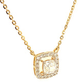 (LD) Collar con diamante de laboratorio en oro amarillo 14kt. 42/43cm D-1.27Cts.