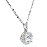 (LD) Collar con diamantes de laboratorio en oro blanco 14kt. 42/43cm D-1.19Cts.