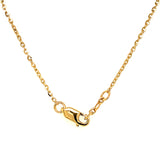 (LD) Collar con diamantes de laboratorio en oro amarillo 14kt. 42/43cm D-1.22Cts.