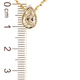 (LD) Collar con diamantes de laboratorio en oro amarillo 14kt. 42/43cm D-0.95Cts.