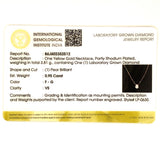 (LD) Collar con diamantes de laboratorio en oro amarillo 14kt. 42/43cm