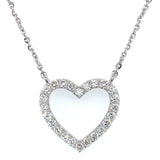 (LD) Collar con diamantes de laboratorio en oro blanco 14kt. 42/43cm D-1.01Cts.