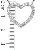 (LD) Collar con diamantes de laboratorio en oro blanco 14kt. 42/43cm D-1.01Cts.