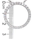 (LD) Collar con diamantes de laboratorio en oro blanco 14kt. 42/43cm D-1.19Cts.