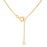 Collar de aguamarina en oro amarillo 14kt