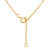 Collar de aguamarina en oro amarillo 18kt