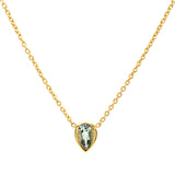 Collar de aguamarina en oro amarillo 14kt