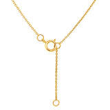 Collar de aguamarina en oro amarillo 14kt