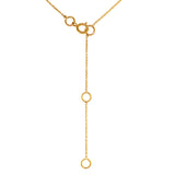 Collar de aguamarina en oro amarillo 14kt