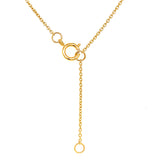 Collar de aguamarina en oro amarillo 14kt