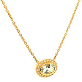 Collar de aguamarina en oro amarillo 14kt