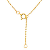 Collar de aguamarina en oro amarillo 14kt