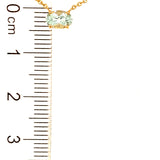 Collar de aguamarina en oro amarillo 18kt