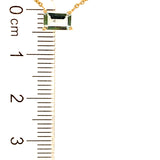 Collar de aguamarina en oro amarillo 18kt