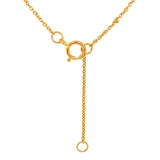 Collar de aguamarina en oro amarillo 18kt