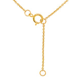 Collar de aguamarina en oro amarillo 14kt