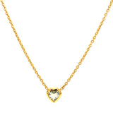 Collar de aguamarina en oro amarillo 14kt