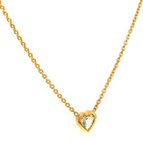 Collar de aguamarina en oro amarillo 14kt