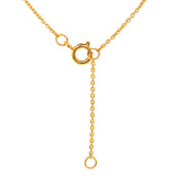 Collar de aguamarina en oro amarillo 14kt