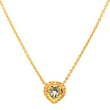 Collar de aguamarina en oro amarillo 18kt