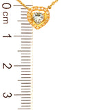 Collar de aguamarina en oro amarillo 18kt