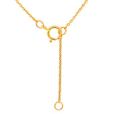 Collar de aguamarina en oro amarillo 18kt