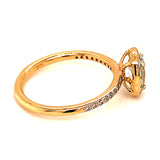 Anillo de aguamarina en oro amarillo 14kt.  ANTES: $995.00