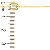 Pulsera con aguamarina en oro amarillo 14kt.