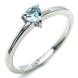 Anillo de cuarzo aguamarina en plata 925