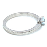 Anillo de cuarzo aguamarina en plata 925