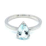 Anillo con aguamarina en plata 925