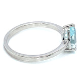 Anillo con aguamarina en plata 925