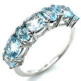 Anillo con aguamarina en plata 925