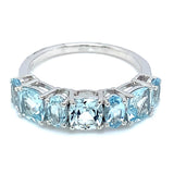 Anillo con aguamarina en plata 925