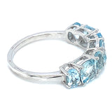 Anillo con aguamarina en plata 925