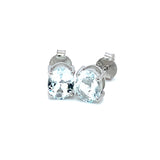 Aretes de aguamarina en plata 925