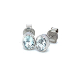 Aretes de aguamarina en plata 925