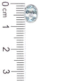 Aretes de aguamarina en plata 925