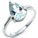 Anillo con aguamarina en plata 925