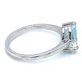 Anillo con aguamarina en plata 925