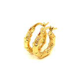 Argollas en oro amarillo 10kt.